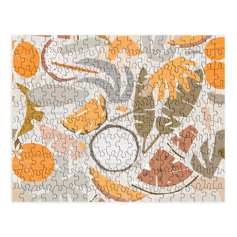 evamatise Tiki Picnic Mid Century Modern Puzzle