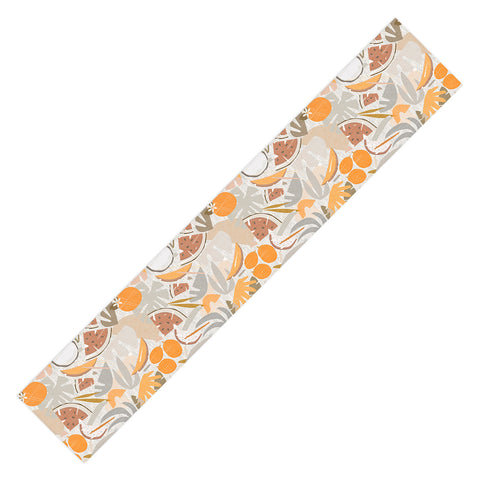 evamatise Tiki Picnic Mid Century Modern Table Runner