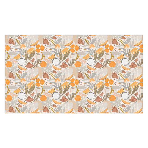 evamatise Tiki Picnic Mid Century Modern Tablecloth