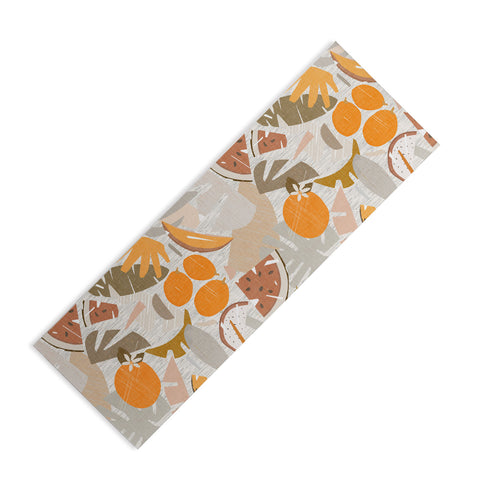 evamatise Tiki Picnic Mid Century Modern Yoga Mat