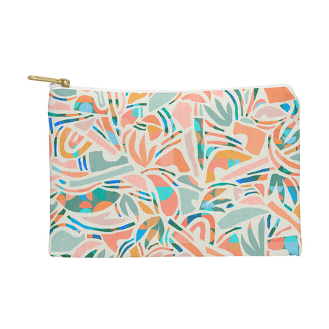 evamatise Tropical CutOut Shapes in Mint Pouch