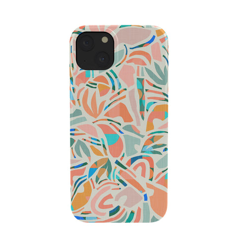 evamatise Tropical CutOut Shapes in Mint Phone Case