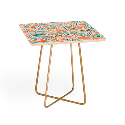 evamatise Tropical CutOut Shapes in Mint Side Table
