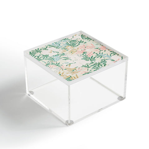 evamatise Tropical Jungle Landscape Abstraction Acrylic Box