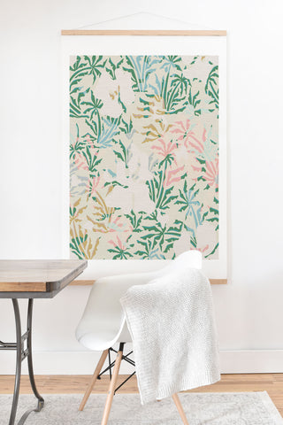 evamatise Tropical Jungle Landscape Abstraction Art Print And Hanger