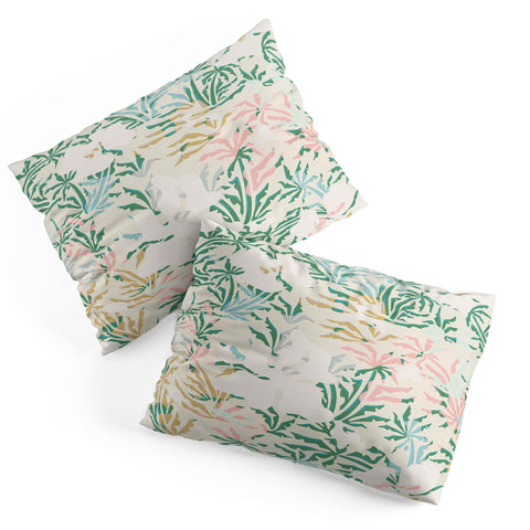 evamatise Tropical Jungle Landscape Abstraction Pillow Shams