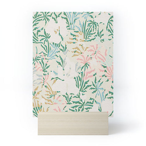 evamatise Tropical Jungle Landscape Abstraction Mini Art Print