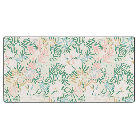 evamatise Tropical Jungle Landscape Abstraction Desk Mat