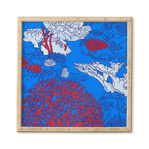 Evgenia Chuvardina Big coral reef Framed Wall Art