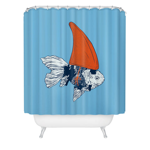 Evgenia Chuvardina Big fish in a small pond Shower Curtain