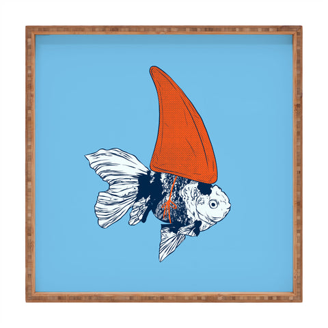 Evgenia Chuvardina Big fish in a small pond Square Tray