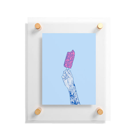 Evgenia Chuvardina Brain ice cream mmmmm Floating Acrylic Print