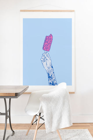 Evgenia Chuvardina Brain ice cream mmmmm Art Print And Hanger