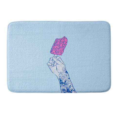 Evgenia Chuvardina Brain ice cream mmmmm Memory Foam Bath Mat
