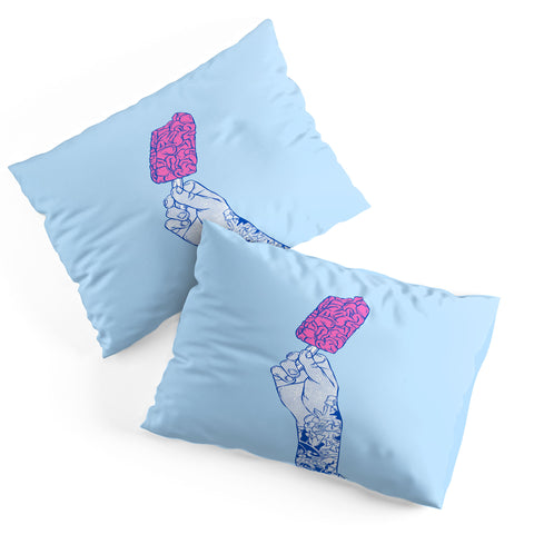 Evgenia Chuvardina Brain ice cream mmmmm Pillow Shams