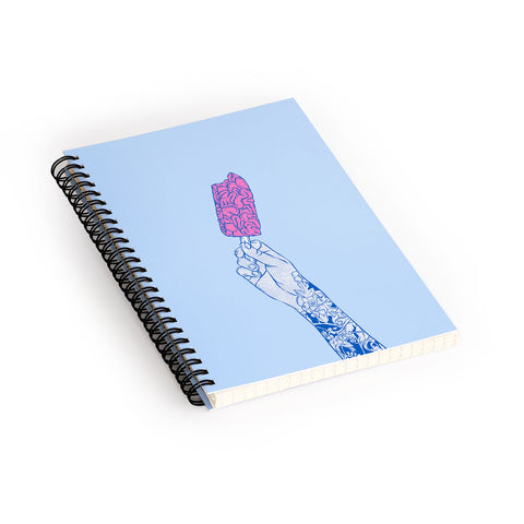 Evgenia Chuvardina Brain ice cream mmmmm Spiral Notebook