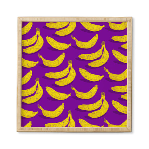 Evgenia Chuvardina Bright bananas Framed Wall Art