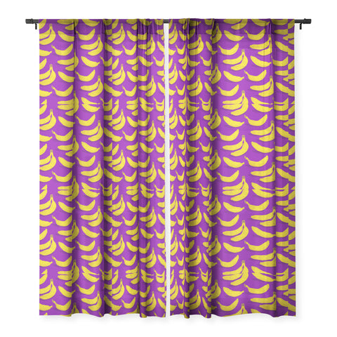 Evgenia Chuvardina Bright bananas Sheer Window Curtain