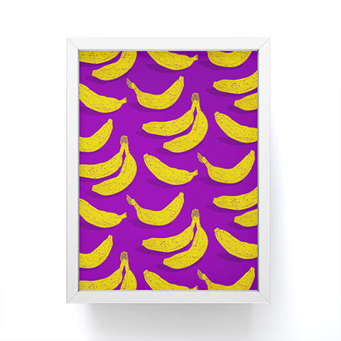 Evgenia Chuvardina Bright bananas Framed Mini Art Print