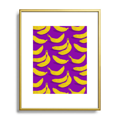 Evgenia Chuvardina Bright bananas Metal Framed Art Print