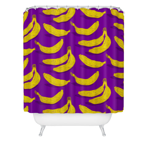 Evgenia Chuvardina Bright bananas Shower Curtain