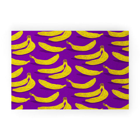 Evgenia Chuvardina Bright bananas Welcome Mat