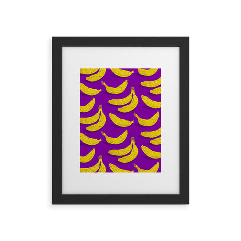 Evgenia Chuvardina Bright bananas Framed Art Print
