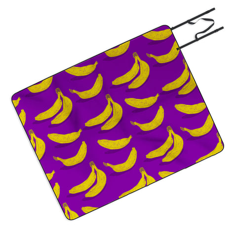 Evgenia Chuvardina Bright bananas Picnic Blanket