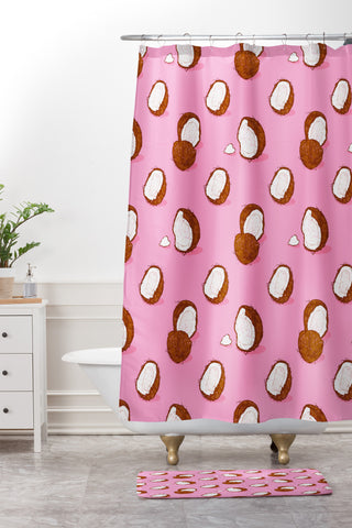 Evgenia Chuvardina Coconut Shower Curtain And Mat