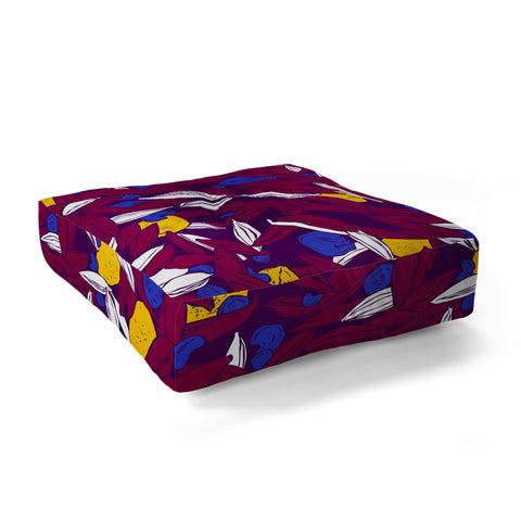 Evgenia Chuvardina Colourful seeds Floor Pillow Square