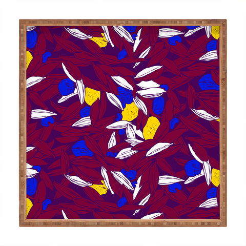 Evgenia Chuvardina Colourful seeds Square Tray