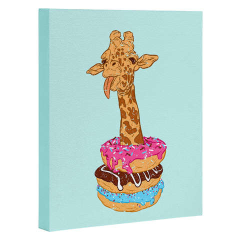 Evgenia Chuvardina Donuts giraffe Art Canvas