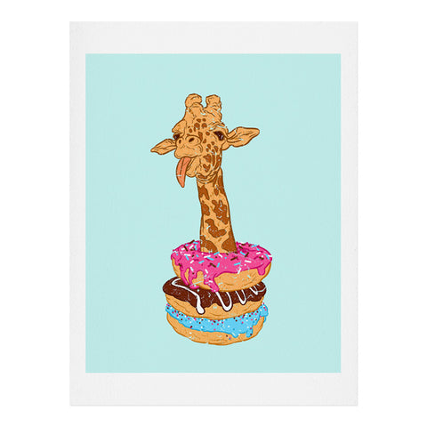 Evgenia Chuvardina Donuts giraffe Art Print
