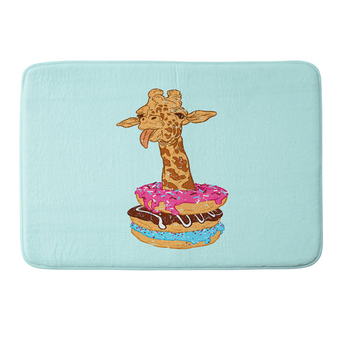 Evgenia Chuvardina Donuts giraffe Memory Foam Bath Mat