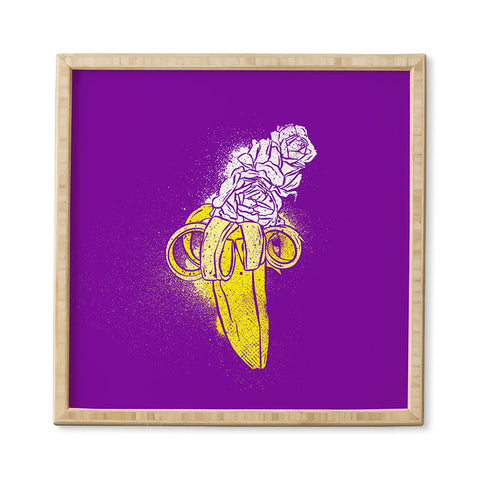 Evgenia Chuvardina Floral banana Framed Wall Art