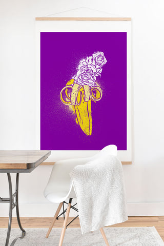 Evgenia Chuvardina Floral banana Art Print And Hanger