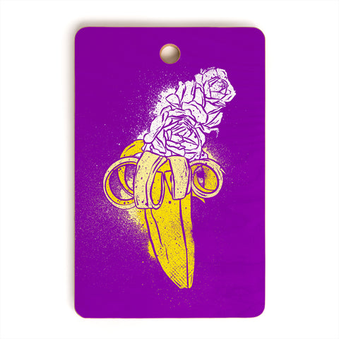 Evgenia Chuvardina Floral banana Cutting Board Rectangle