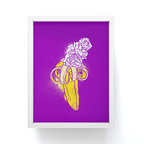 Evgenia Chuvardina Floral banana Framed Mini Art Print