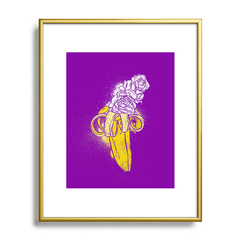 Evgenia Chuvardina Floral banana Metal Framed Art Print