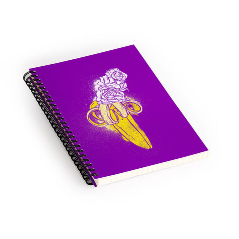 Evgenia Chuvardina Floral banana Spiral Notebook