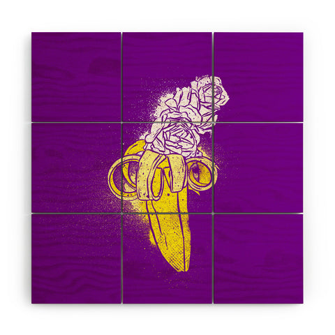 Evgenia Chuvardina Floral banana Wood Wall Mural