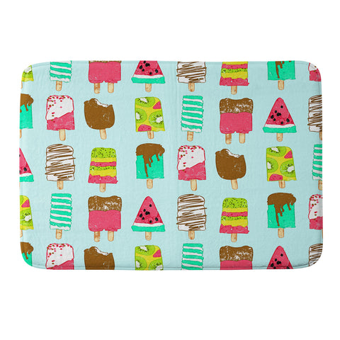 Evgenia Chuvardina Ice Cream Time Memory Foam Bath Mat