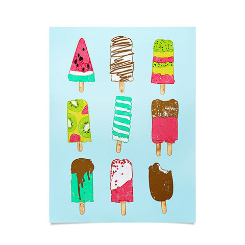 Evgenia Chuvardina Ice Cream Time Poster