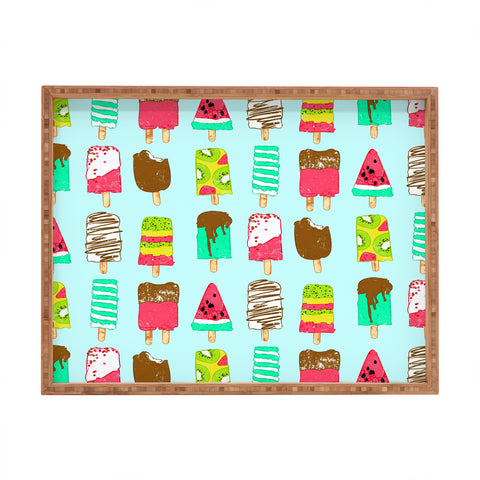 Evgenia Chuvardina Ice Cream Time Rectangular Tray