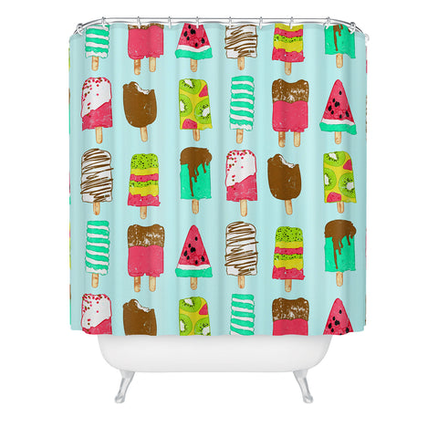 Evgenia Chuvardina Ice Cream Time Shower Curtain