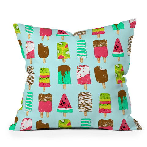 Evgenia Chuvardina Ice Cream Time Throw Pillow