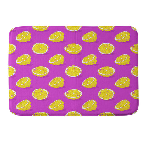 Evgenia Chuvardina Juicy lemon Memory Foam Bath Mat