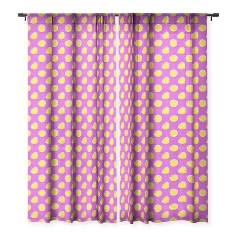 Evgenia Chuvardina Juicy lemon Sheer Window Curtain