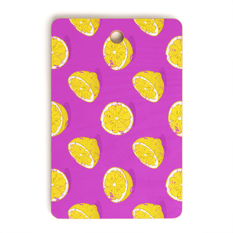 Evgenia Chuvardina Juicy lemon Cutting Board Rectangle