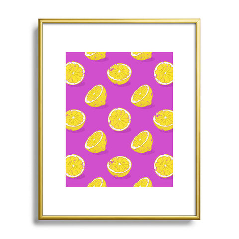 Evgenia Chuvardina Juicy lemon Metal Framed Art Print